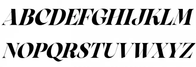 Arsenica Trial Demibold Italic 字体 大写