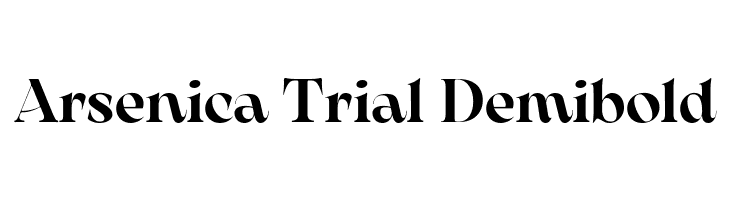 Arsenica Trial Demibold  font caratteri gratis