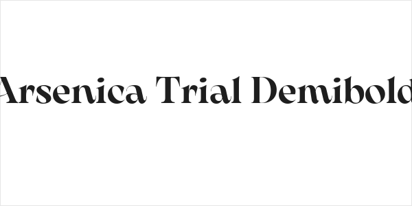 Arsenica Trial Demibold Logo
