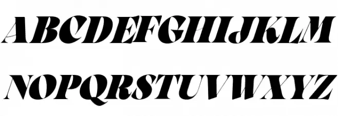 Arsenica Trial Extrabold Italic 字体 大写