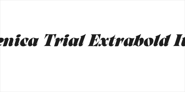 Arsenica Trial Extrabold Italic Logo