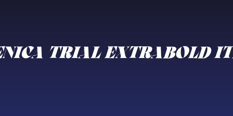Arsenica Trial Extrabold Italic Social Header