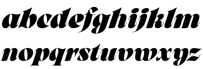 Arsenica Trial Extrabold Italic Font LOWERCASE