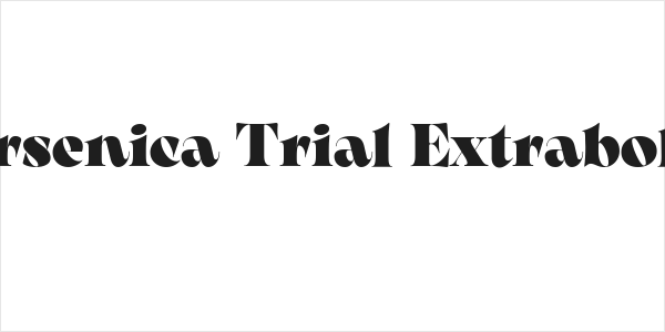 Arsenica Trial Extrabold Logo