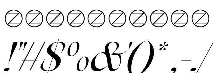 Arsenica Trial Italic Font OTHER CHARS