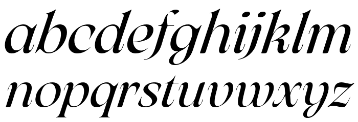Arsenica Trial Italic Font LOWERCASE