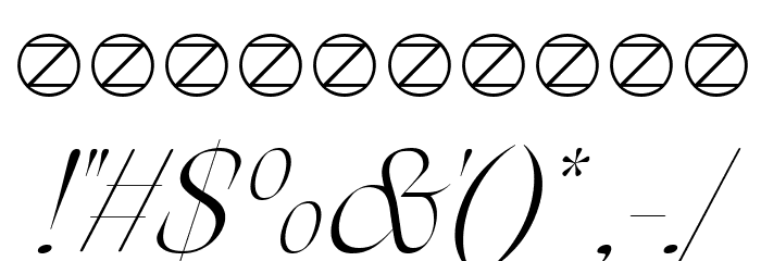 Arsenica Trial Light Italic Font OTHER CHARS