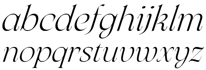 Arsenica Trial Light Italic Font LOWERCASE