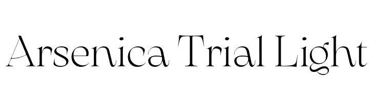 Arsenica Trial Light  Frei Schriftart Herunterladen