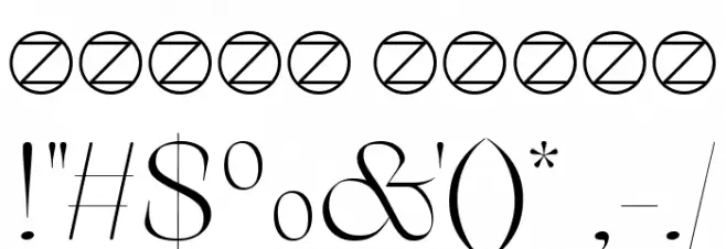 Arsenica Trial Light Font OTHER CHARS