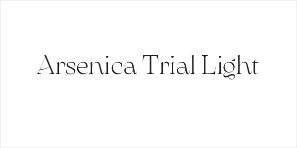 Arsenica Trial Light Logo