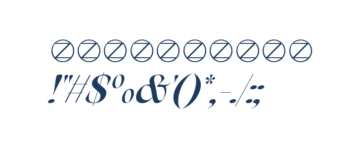 Arsenica Trial Medium Italic Other Characters