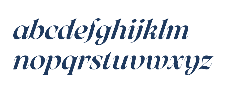 Arsenica Trial Medium Italic Lowercase