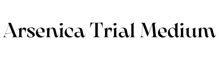 Arsenica Trial Medium  नि: शुल्क फ़ॉन्ट्स डाउनलोड