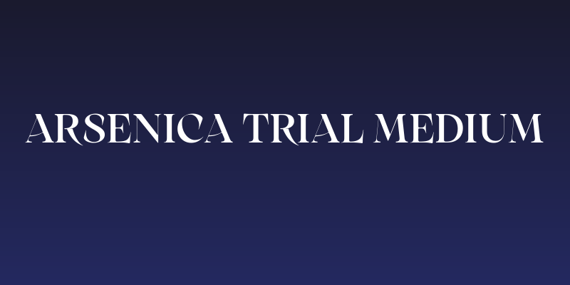 Arsenica Trial Medium Social Header