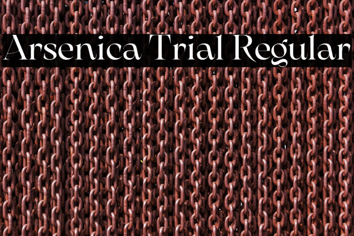 Arsenica Trial Regular Example 1