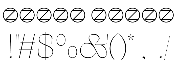 Arsenica Trial Thin Font OTHER CHARS