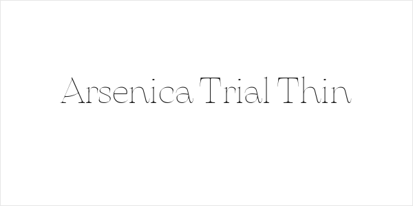 Arsenica Trial Thin Logo