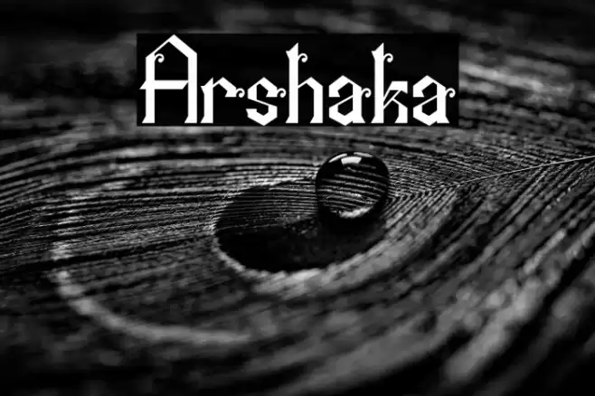 Arshaka Font examples