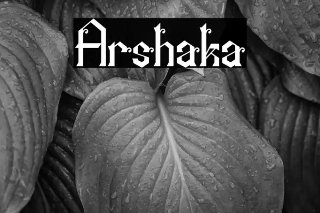 Arshaka Font examples