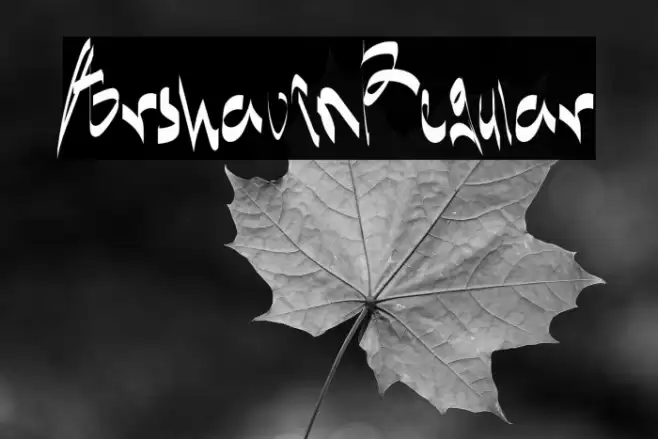 ArshavinRegular Font examples