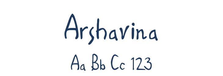 Arshavina Font Preview