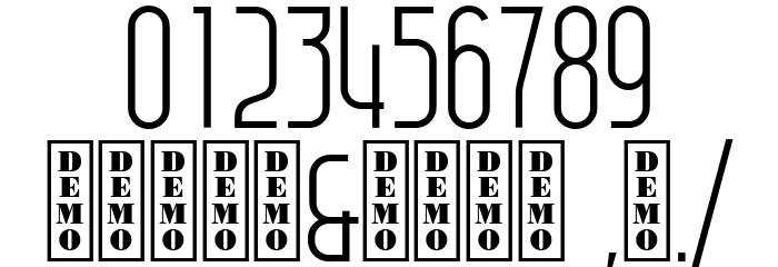 Arsinoe DEMO Font OTHER CHARS