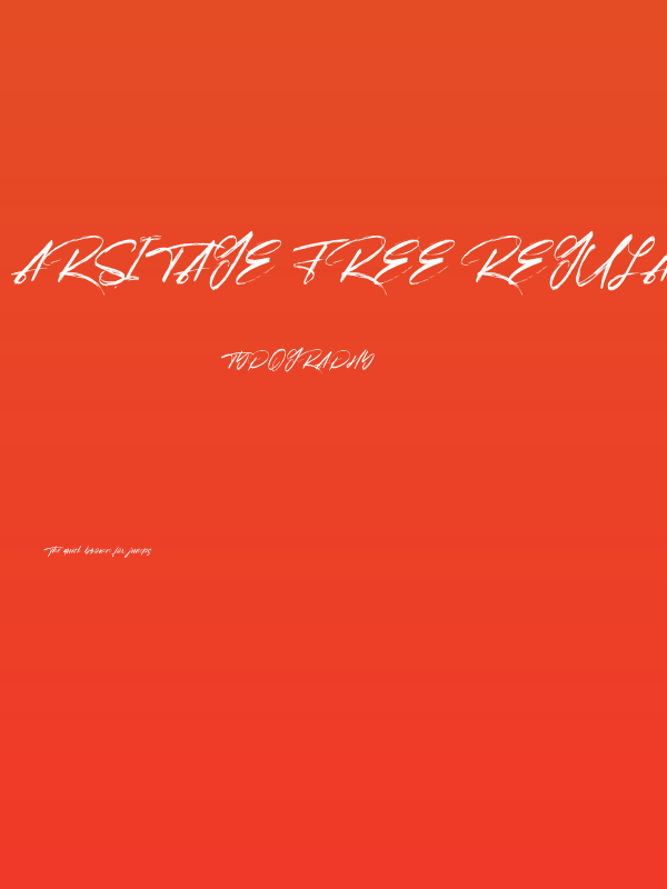 Arsitage Free Regular Poster