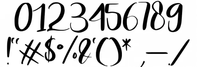 Arsitta Font OTHER CHARS