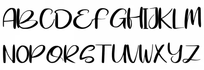 Arsitta Font UPPERCASE