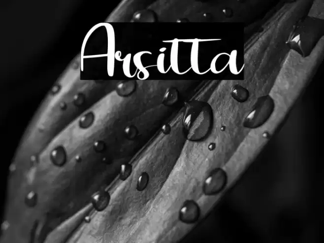 Arsitta Font examples