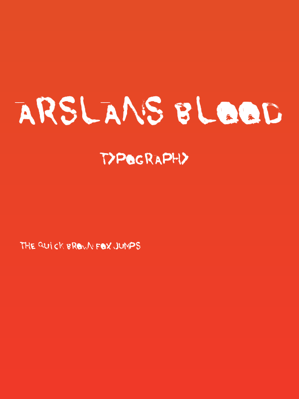 Arslans Blood Poster
