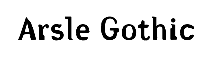 Arsle Gothic Font