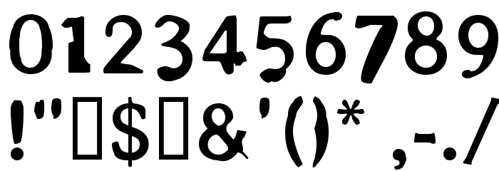 Arsle Gothic Font OTHER CHARS
