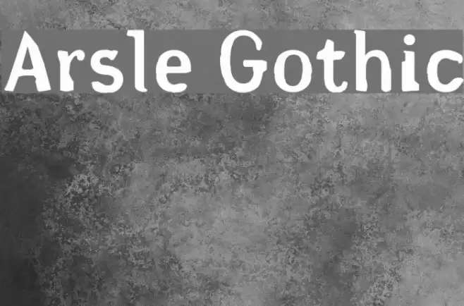 Arsle Gothic Font examples