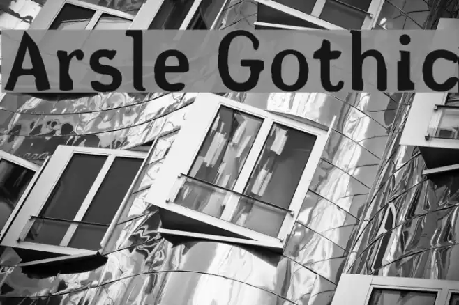 Arsle Gothic Font examples