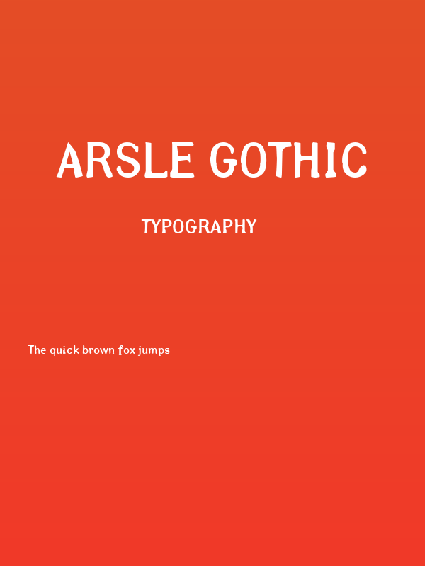 Arsle Gothic Poster