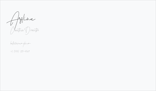 Arslina Business Card