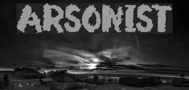 Arsonist Font examples