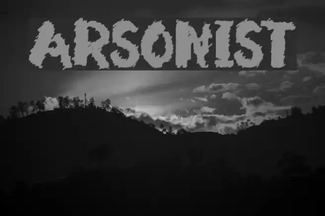 Arsonist Font examples
