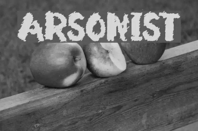 Arsonist Font examples