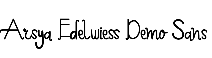 Arsya Edelwiess Demo Sans  لخطوط تنزيل