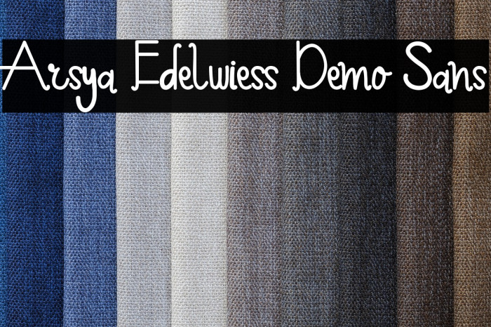 Arsya Edelwiess Demo Sans Example 3