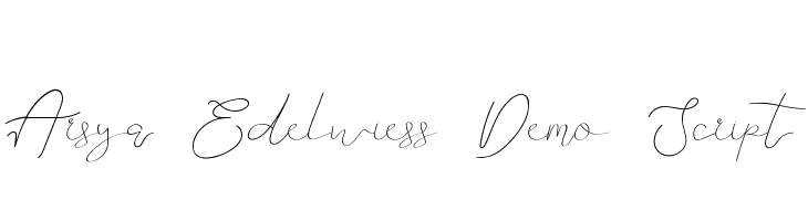 Arsya Edelwiess Demo Script  नि: शुल्क फ़ॉन्ट्स डाउनलोड