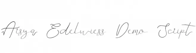 Arsya Edelwiess Demo Script  baixar fontes gratis
