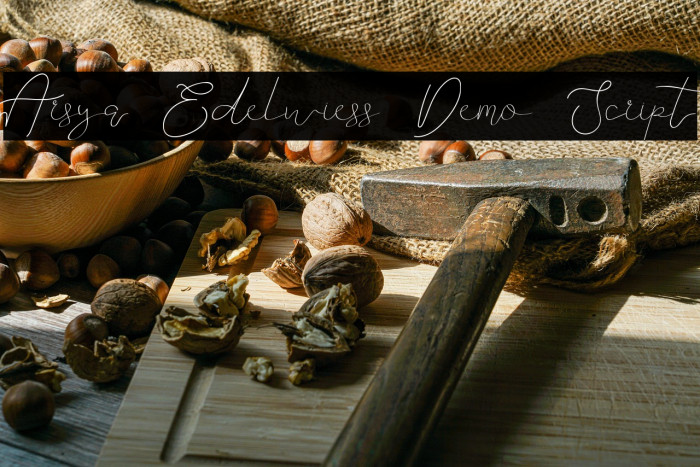 Arsya Edelwiess Demo Script Example 2