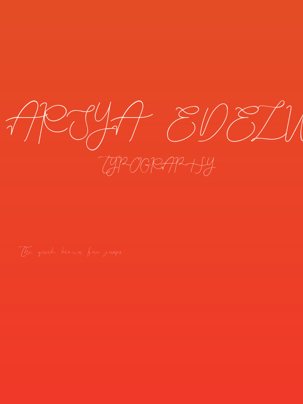Arsya Edelwiess Demo Script Poster
