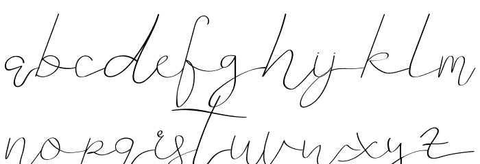 Arsya Edelwiess Demo Script Font LOWERCASE