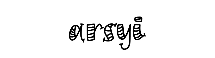 Arsyi  Frei Schriftart Herunterladen