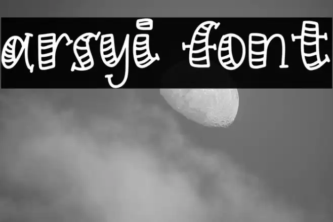 Arsyi Font examples